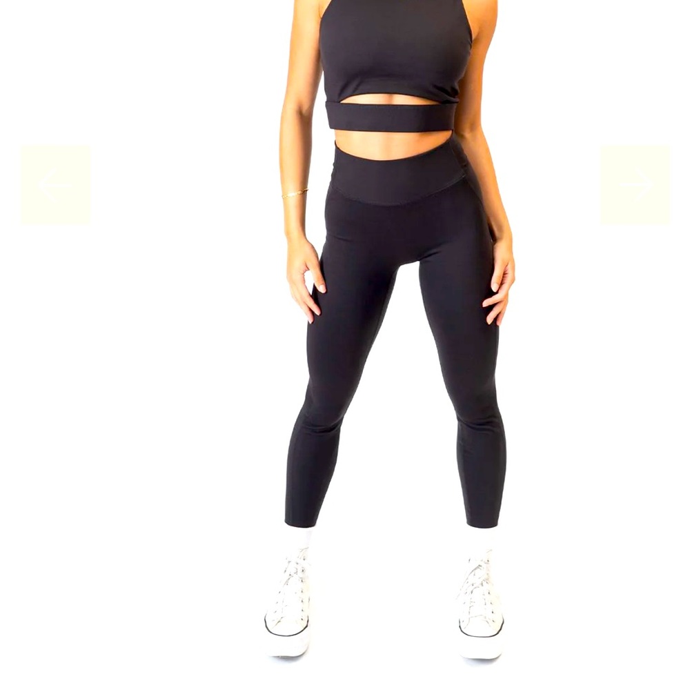 Large Black Paragon Fitness High Rise Contour Legging 25”